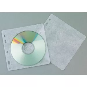 Q-Connect Plicuri plastic PP pentru 2 CD/DVD, 40 buc/set