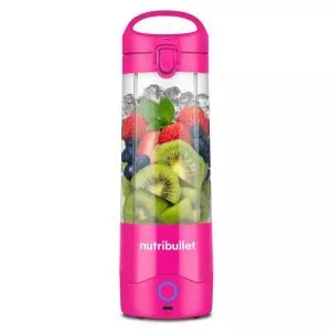 NUTRIBULLET Blender portabil NBP003BP, 0.475l, 1 treapta viteza, USB-C (Roz)