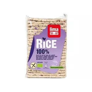 Lima Rondele Subtiri Rectangulare din Orez Expandat fara Sare Bio 130gr
