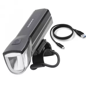 Procart Far bicicleta LED Cree, reincarcabil USB 1300 mAh, 110 lm, IPX4
