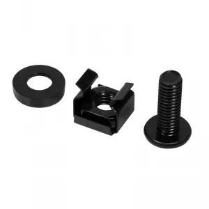 LogiLink Mounting set M6, metal, black, 50pcs AC116