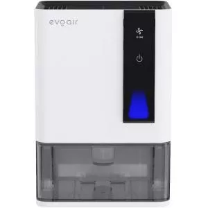 Evoair Dezumidificator HIDRY PLUS, 900ml/24h, Lumina ambientala in 7 culori, Rezervor 1.9l, 3 Viteze, Functie Auto Dezghetare (Alb)