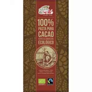 SOLE Ciocolata neagra Bio 100% cacao 100gr