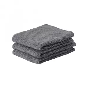 Zone Denmark Set 3 prosoape de bucătărie Prado, 27 x 27 cm, gri închis