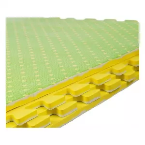 Procart Covor tip puzzle, spuma EVA, 60x60 cm, 2 fete, 4 piese, verde