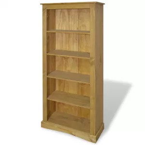vidaXL Bibliotecă 5 rafturi, pin mexican, stil Corona 81 x 29 x 170 cm