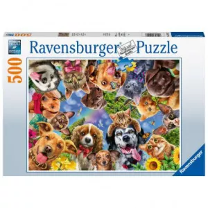 Ravensburger SELFIE CU ANIMALE, 500 PIESE