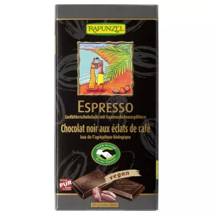 Rapunzel Ciocolata Amaruie Vegana Cu Espresso Si 55% Cacao Ecologica/Bio 80g