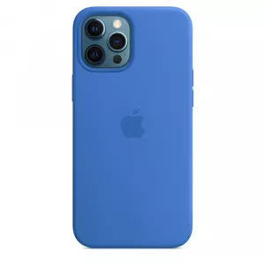 Apple Husa Original iPhone 12 Pro Max Silicon MagSafe Capri Blue
