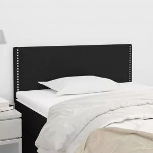 vidaXL Tablie de pat, negru, 100x5x78 88 cm, textil 345906