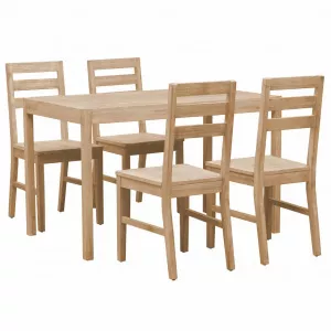 vidaXL Set mobilier bucătărie, 5 piese, lemn masiv de acacia