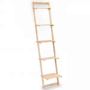 vidaXL Raft de perete tip scară, lemn de cedru, 41,5 x 30 x 176 cm