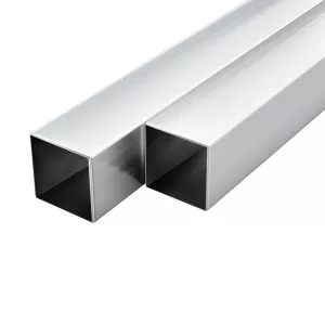 vidaXL Tuburi din aluminiu, secțiune pătrată, 6 buc, 30x30x2 mm, 2 m