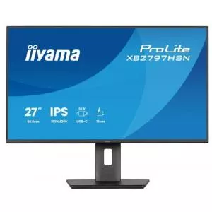 Iiyama Monitor IPS LED ProLite 27inch XB2797HSN-B1, Full HD (1920 x 1080), HDMI, DisplayPort, Boxe, Pivot, 100 Hz, 1 ms (Negru)