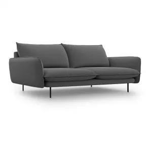 Cosmopolitan Design Canapea Vienna, 230 cm, gri închis