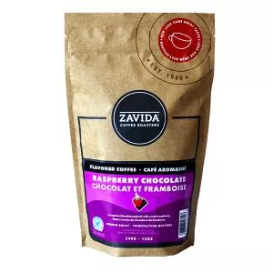 Zavida Raspberry Chocolate boabe 340g