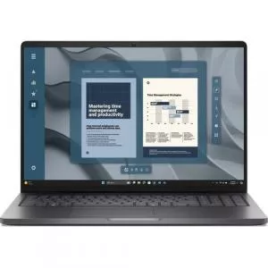 Dell Laptop Pro 16 PC16255 (Procesor AMD Ryzen  3 210 (8M Cache, up to 4.7 GHz), 16inch FHD+, 8GB DDR5, 512GB SSD, AMD Radeon 740M, Windows 11 Pro, Negru/Gri)