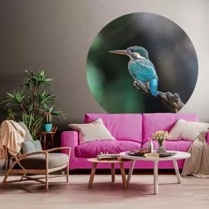 WallArt Tapet în formă de cerc „The Kingfisher”, 142,5 cm 440376