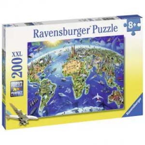 Ravensburger Harta Lumii  200 piese