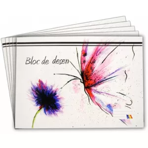 ARHI DESIGN Bloc pentru desen A4 cu 16 file de 140 g/mp, 5 buc/set Arhi PCKBLODA4CP