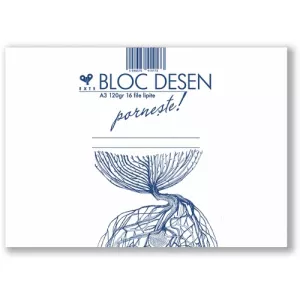 Exte Bloc desen A3, 16 file, 120 gr PBLODA3
