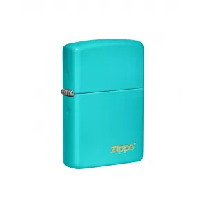 Zippo Brichetă 49454ZL Flat Turqoise Logo