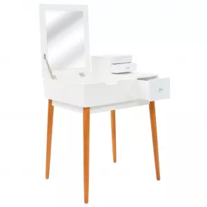 vidaXL Masă de toaletă cu oglindă, MDF, 60x50x86 cm