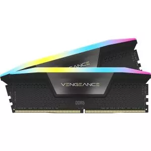 Corsair VENGEANCE® RGB 32GB (2x16GB) DDR5 DRAM 5600MHz C40 Memory Kit — Black CMH32GX5M2B5600C40K