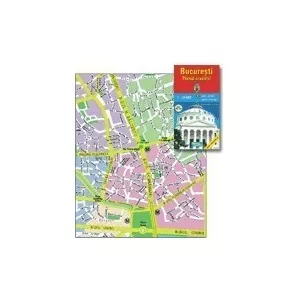 Amco Press Harta pliata, Bucuresti administrativ-rutiera, 70 x 100cm, AM023