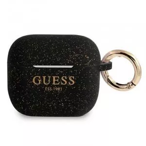 Guess Husa Airpods 3 Silicon Glitter Black