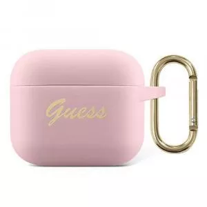 Guess Husa Airpods 3 Silicon Vintage Script Pink