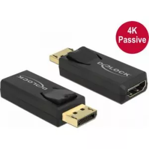 Delock Adaptor Displayport 1.2 la HDMI T-M 4K Pasiv negru 65571