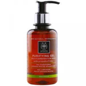 Apivita Cleansing Propolis & Lime gel de curatare pentru ten mixt si gras 200 ml