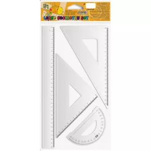 S-Cool Trusa geometrie 4 piese/set liniar 30 cm SC100