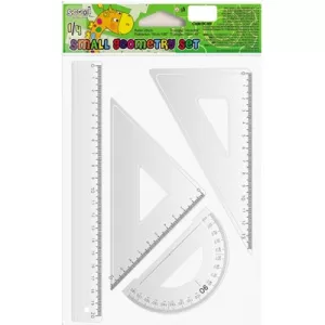 S-Cool Trusa geometrie 4 piese/set liniar 20 cm SC101