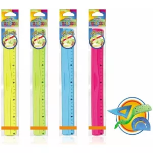 S-Cool Liniar flexibil 30 cm, PVC transparent, diverse culori SC571