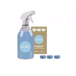 Noout Set Solutie Curatare Geamuri Recipient + Tablete Zero Waste