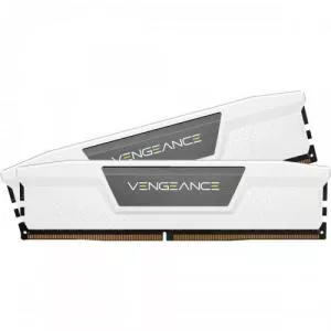 Corsair VENGEANCE® 32GB (2x16GB) DDR5 DRAM 5200MHz C40 Memory Kit — White CMK32GX5M2B5200C40W