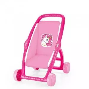 Roben Toys Carucior Dolu pentru papusi Unicorn , dimensiuni 50 x 42,5 x 34,5 cm , Robentoys