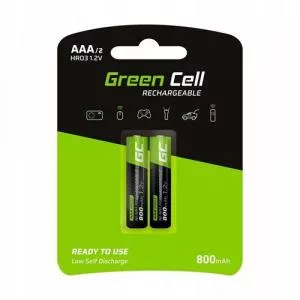 Green Cell Set baterii, AAA, HR03, 800mAh, 2buc