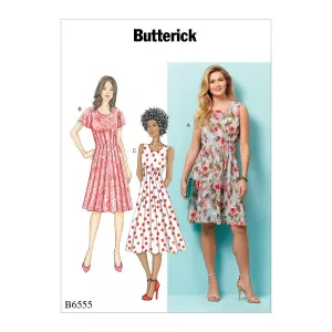 Butterick Tipar rochie B 6555