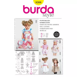 Burda Style Imbracaminte pentru papusa: combinatii 8308