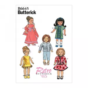 Butterick Tipar Haine Papusi B 6645