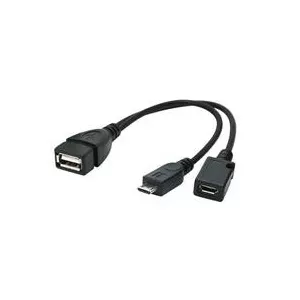 Gembird USB OTG AF + Micro BF to Micro BM cable, 0.15 m  A-OTG-AFBM-04
