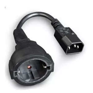 Gembird Power adapter cord (C14 male to Schuko female) PC-SFC14M-01