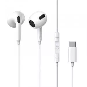 Baseus Casti audio cu microfon Encok C17, USB-C, White