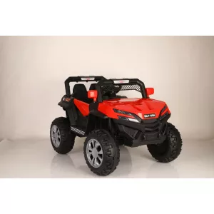 Nichiduta Masinuta electrica cu scaun de piele si suspensii Jeep 4x4 Red