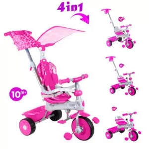 Baby Trike 4 in 1 Deluxe Pink