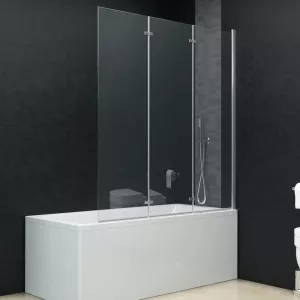 vidaXL Cabină de duș pliabilă, 3 panouri, 130 x 138 cm, ESG 144679