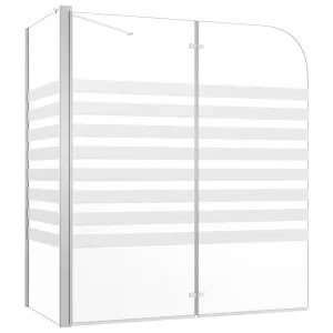 vidaXL Cabină de baie, 120 x 68 x 130 cm, benzi din sticlă securizată 146226